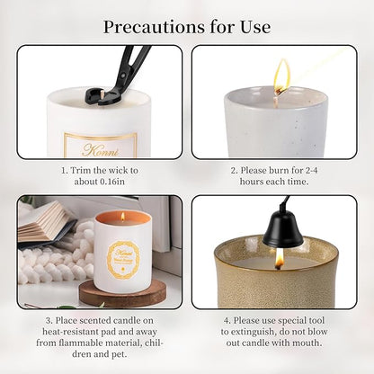 Scented Candle, 11oz Soy Candles, Blood Orange Scented White Candles for Women & Men, Long-Lasting Aromatherapy Jar Candle Wax for Home, Bathroom, Non Toxic Candle Gift (White and Orange Ceramic Cup)