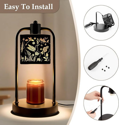 Candle Warmer Lamp Electric with Timer: Wax Melts for Warmer Yankee Candles Large - Dimmable Candle Warmer for Birthday Christmas Gift Bedroom Home Decor