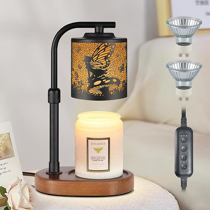 kobodon Candle Warmer Lamp with Timer,Birthday Gifts for Women Mom,Adjustable Height for Scented Jar Candles,Electric Candle Lamp Warmer for Home Decor(Flower Fairy)