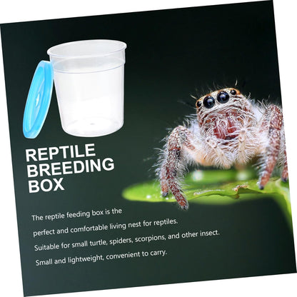 Reptile Breeding Box Kit Turtle Tank Aquarium Breeder Insect Cups Container Reptile Supplies Color