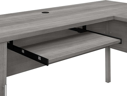 Bush Furniture File Drawer Accommodates Letter-Size documents While Box Drawer Stores Office Supplies and Utensils