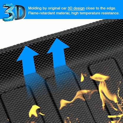KUST Cargo Mat for Toyota Corolla Cross 2022-2025 2026 (Only Fits NO JBL Subwoofer in Cargo Area)(Not for Corolla) Rear Trunk Mat Cargo Liner All Weather Protection TPE Rubber Black