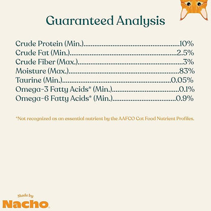 Made by Nacho Flaked Filets Recipe in Bone Broth, Grain-Free Chef's Selects Wet Food for Cats Balanced Diet in Naturally Hydrating Pumpkin-Infused Broth (3.0 oz (Pack of 12), Tuna & Sardine)