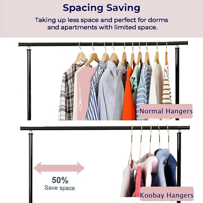 Rose Gold Coat Suit Shirt Metal Wire Standard Clothes Hangers, 30 Pack Heavy Duty Shirt Blouse Hanger 16.5” Coat Suit Bridal Boutique Space Saving Slim Wire Hanger