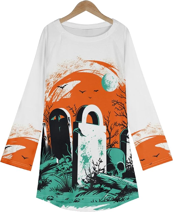 MARSVOVO Women Novelty Graphic Plus Size Sweater Crewneck Long Sleeve Cute Printed Loose Fit Casual Fall Sweaters Top