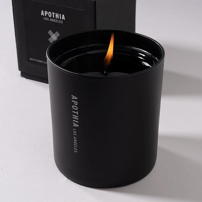 APOTHIA - ICON Candle | Espresso Beans & Blood Orange I Scented Candles with Premium Soy Wax Blend I 60 Hour Long Burning I 8 oz I Luxury Quality in Decorative Jar