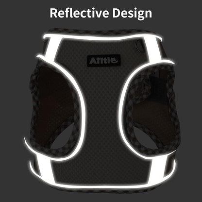 AIITLE Tiny Dog Harness - Lightweight Mesh Step-in Vest for Puppy, Reflective & Escape-Proof Design with High-Stick Magic Tape - Indoor/Outdoor Use for Chihuahua, Maltese, Shih Tzu(Yellow, XXXS)