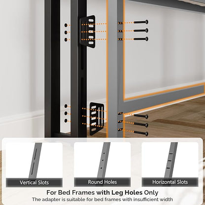VINGLI Twin or Twin XL Size Headboard, Adjustable Upholstered Headboard with 2 Tier Shelves and Pegboard with Charging Stations and LED Lights, Modern Bed Headboard with Storage for Bedroom Decor