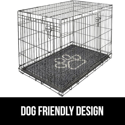 GORILLA GRIP SoakSTOPPER Dog Door Mat, 48x30 Machine Washable Rug Absorbent Doormat Captures Moisture Mud Dirt, Quick Dry Soft Chenille Entryway Rugs Indoor Entrance Mats for Dog Paws, Charcoal