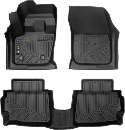 HAFIDI® Floor Mats for 2013-2016 Ford Fusion & Lincoln MKZ Car Mats for Fusion All Weather Floor Liners Protection TPE, Fits 1st & 2nd Row Full Set Custom Accessories, Black