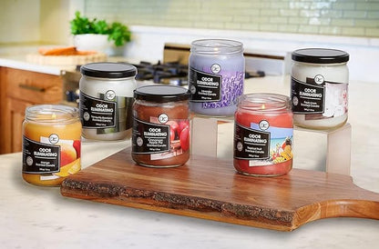 Mango Two Pack Odor Eliminating Highly Fragranced Candle - Eliminates 95% of Pet, Smoke, Food, and Other Smells Quickly - Up to 80 Hour Burn time - 12 Ounce Premium Soy Blend
