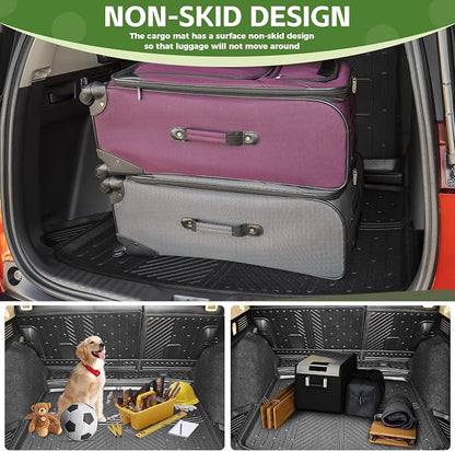 Cargo Liners for 2017-2022 Honda CRV CR-V Fuel Model, Trunk Mat with Seat Back Cover Accessories All Weather Rear Cargo Mat Backrest Protector(17-22 Fuel Model, Not for Trunk with Subwoofer)