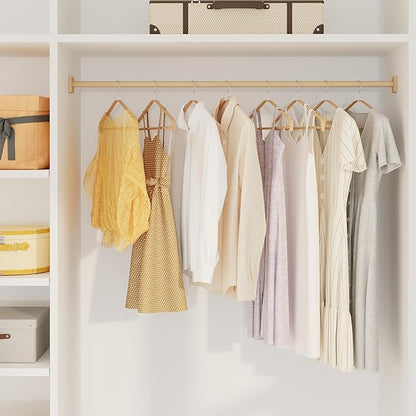 Bamboo Hangers 20 Pack - Durable & Slim Coat Hanger - Suit Hangers with 360-Degree Rotatable Hook, Suit Hangers for Clothes, Jacket, Shirt, Tank Top, Pant (Natural-1, 20)
