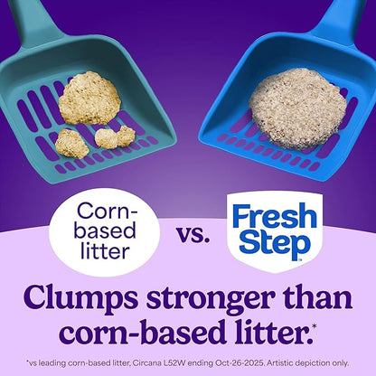 Fresh Step Advanced Extreme Multi Cat Clumping Litter with Febreze Freshness, Low Dust, Odor Control with Ammonia Block Tech, Compatible in Automatic Litter Boxes, 37 lbs. (2 x 18.5 lb)