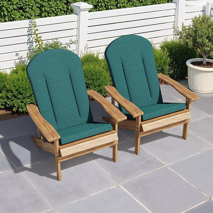 Crestlive Products Adirondack Chair Cushion Outdoor Rocking Chair Cushion Water Resistant 50x20 Inch High Back Patio Replacement Cushion, Malachite