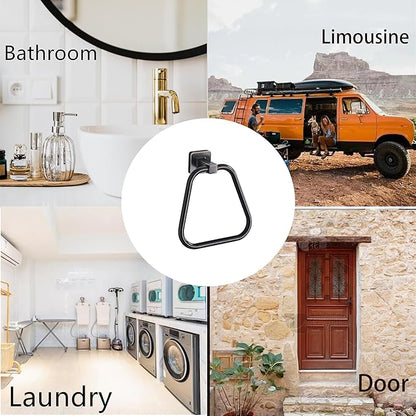 Oil Rubbed Bronze Towel Ring for Bathroom, Kitchen Bath Towel Holder Hangers Wall Mount Heavy Duty Stainless Steel