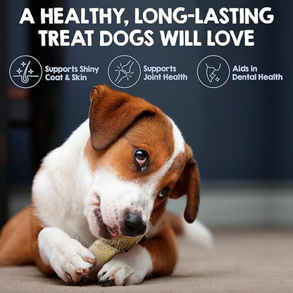 Riley's Cod Skins for Dogs - Air Dried Single Ingredient Dog Treats - Short, Hand Wrapped Cod Skin Dog Treats - Sustainably Caught in Iceland - 3 Pack 5 inch Chew Sticks