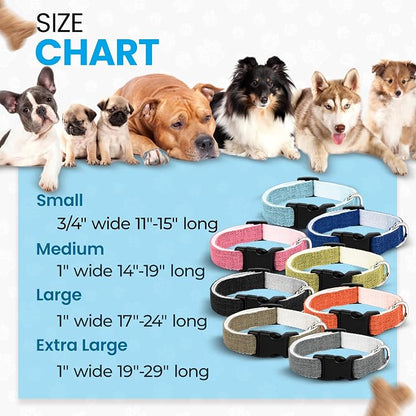 Hypoallergenic Dog Collar - Great for Sensitive Skin, Soft Collar for Dogs, Soft Organic & Earth Friendly (Small, Brown)