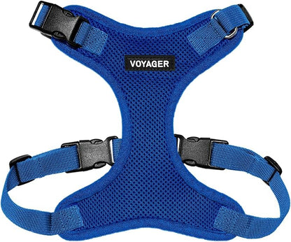 Voyager Step-in Pet Harness - All Weather Mesh, Adjustable Step in Harness for Cats and Dogs by Best Pet Supplies - Royal Blue, XL