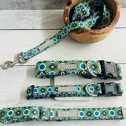 Lucky Love Dog - Adjustable Dog Collar with Easy Click Buckle for Medium, Durable, & Comfortable for Male & Female Dogs, Pet Collar for Puppies & Adult Dogs - Leo, Medium