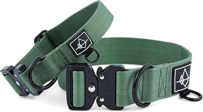 Made to ROAM Premium Dog Collar - Adjustable Heavy Duty Nylon Collar with Quick-Release Metal Buckle (Oregon Haze, Classic Size 4)