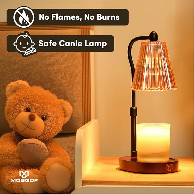 Candle Warmer Lamp with Timer and Dimmable, Candle Lamp Warmer for Mom Birthday Gifts, Elegant Design Electric Candle Warmers for Aromatherapy, Portable Wax Warmer Lamp