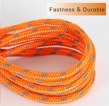 Reflective Cat Leash -50FT Cat Cable Out Escape Proof Walking Leads Yard Long Durable Safe Personalized Extender Leash Traning Play Outdoor for Puppies/Kittens/Rabbits/Small Animals