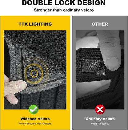 TTX LIGHTING Cargo Liner & Backrest Mat for 2024 2025 2026 Chevy Trax - Custom Fit Trunk Mat for Chevrolet Trax 2024-2026 All Weather Waterproof Car Accessories