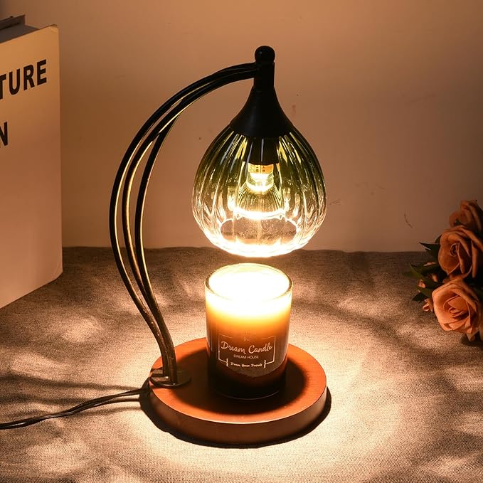 Candle Warmer Lamp with Timer and Dimmer - Electric Melter for Scented Jar Candles - Housewarming, New Home Decor, Valentine's Day Gifts for Her