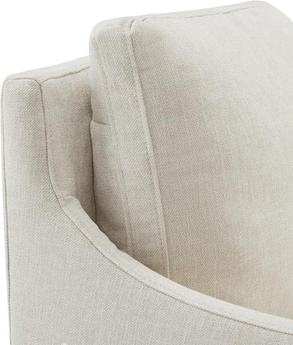 Upholstered Dining Chairs with Casters Modern Accent Armchair with Rollers for Diningroom Bedroom Livingroom Reading Room