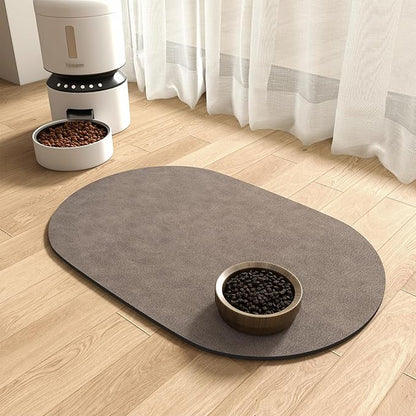 Absorbent Dog Food Mat-Cat Mat for Food and Water Bowl, Quick Dry Pet Food Mat, No Stains Dog Feeding mat, Pet Accessories Pet Supplies Mat-Cat Water Bowl Mat for Messy Drinkers
