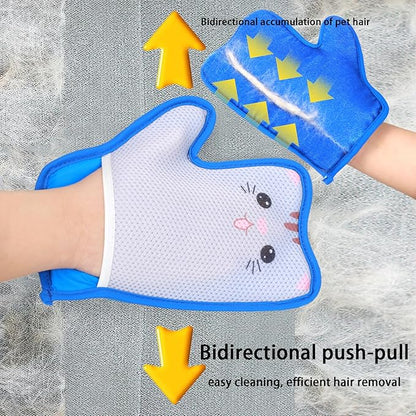 Pet Hair Removal Tool, Pet Hair Remover Glove, Dog Hair Remover, for Cats and Dogs,Cute,Washable Reusable,Cute Pet Hair Removal Tool for Furniture, Clothes, Couches, Bed, Carpet