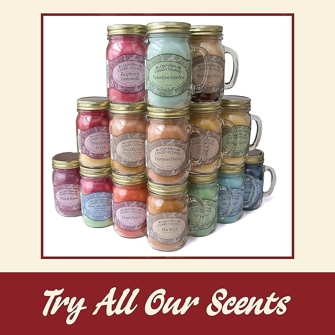 Our Own Candle Company Root Beer Float Scented Mason Jar Candle, 100 Hour Burn Time, 13 Ounces