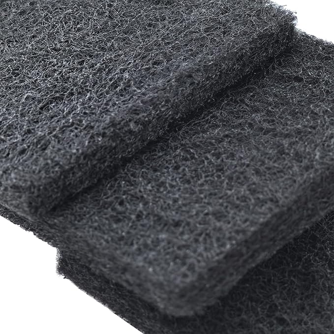 PAWZIDEA Activated Carbon Filter Replacement for Pet Waste Trash Cans Wall Mounted, 3.15"*3.15" Square Thick Deodorizing Carbon Filters, 4-Pack, Replace Every Month