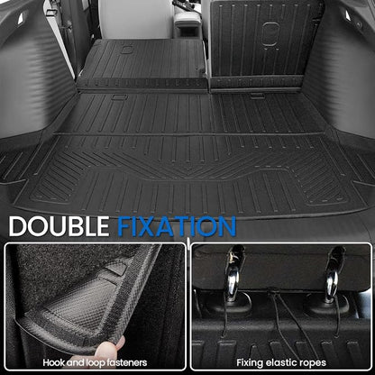 Cargo Mat Backrest Mats for 2023-2025 2026 2027 Honda HR-V, All Weather TPE Backrest Mat Trunk Mat Cargo Liner Storage Mats Accessories for HRV