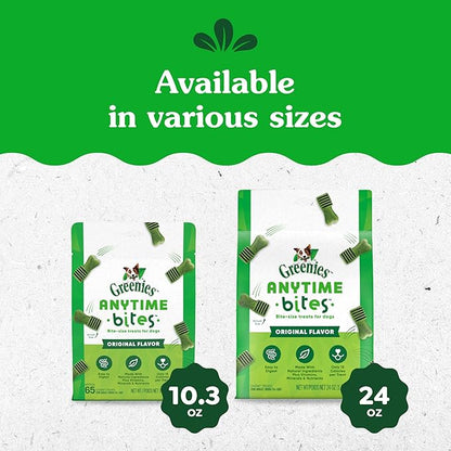 Greenies Anytime Bites Dog Treats, Original Flavor, 10.3 oz. Bag
