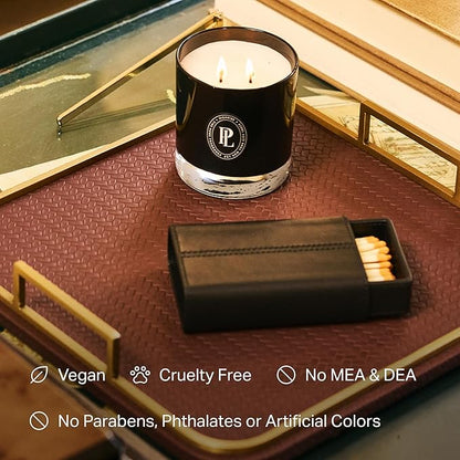 Preston Lane Luxury 2-Wick Scented Candle, Mayfair, 7.5 oz Hand-Poured in USA | Long Burn Time (20-30 Hrs), Vegan Soy Wax Blend, Decorative Glass Vessel, Fine Italian Fragrance