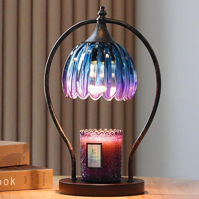 Timer Candle Warmer Lamp: Dimmable Candle Warmer Wax Melts Warmers for Jar Candles with 2 Bulbs, Birthday Gifts for Men Women, House Warming Gifts New Home Decor for Bedroom Living Room