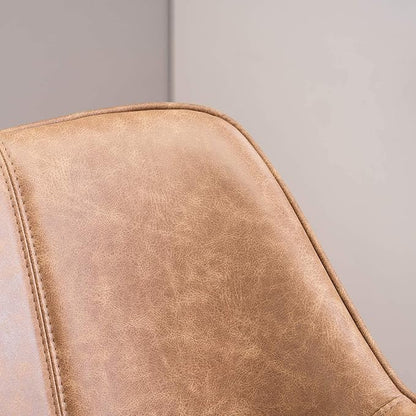 Yellow Set of 6 PU Leather Living Room Chairs Modern Upholstered Accent Chairs Dining Room Chairs (Yellow, 6)