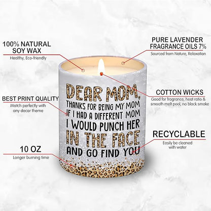 Gifts for Mom from Daughter Son - Christmas Gifts for Mom, Wife, Women - Moms Birthday Gift Ideas, Cool Birthday Gift for Moms - Funny Christmas Candle, mom Soy Wax Candle
