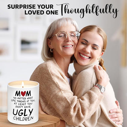 Gifts for Mom from Daughter, Son - Christmas Gifts for Mom, Wife, Women - Moms Birthday Gift Ideas, Cool Birthday Gift for Moms - Funny Christmas Candle, mom Soy Wax Candle