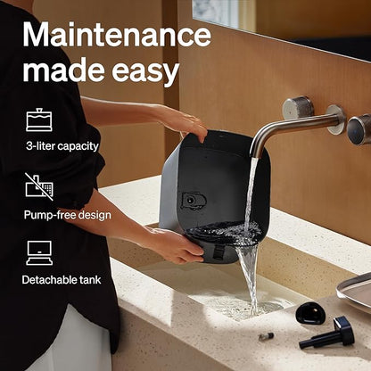 PETLIBRO Upgrade Cat Water Fountain + 4 Packs Genuine Cat Fountain Filter Replacement, Dockstream 2 Smart App Monitoring 5G WiFi Auto Cat Fountain Stainless Steel Tray for Drinking, 3L/101oz