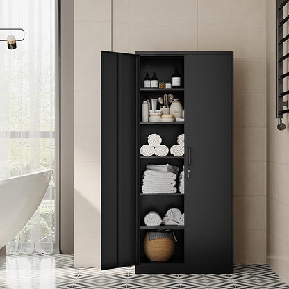 Metal Storage Cabinet-72” Tall Steel File Cabinet