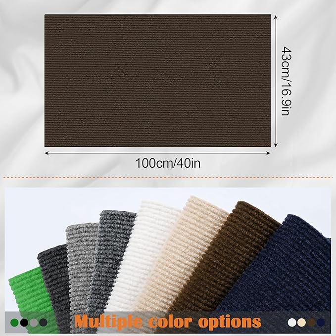 Cat Scratch Furniture Protector - 40" x 17" Trimmable Self-Adhesive Cats Claws Scratch Pads, DIY Cat Climbing Couch Protector for Scratch Post Cat Tree Replacement Indoor (Brown)