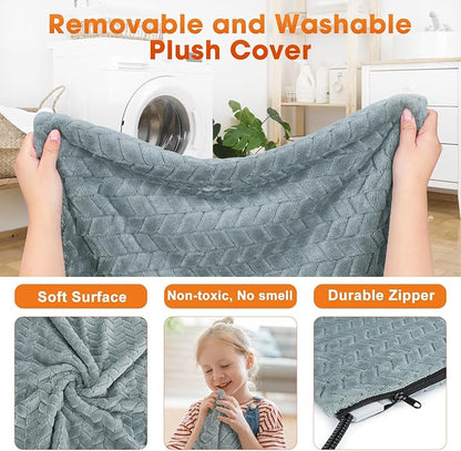 GASUR Extra Large Pet Heating Pad for Large Dogs, Waterproof Dog Heating Pad with Timer Temperature Adjustable, Indoor Heated Electric Pet Bed for Cat Dog, Anti-bite Pet Heated Pad, 47''x28'', XLarge