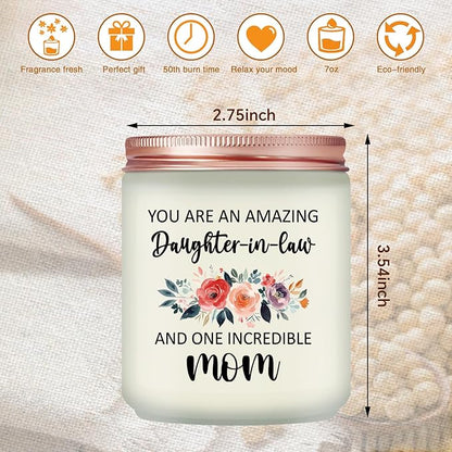 Daughter in Law Gifts Ideas - Birthday Mothers Day Christmas Gifts for Daughter in Law - Lavender Scented Candle