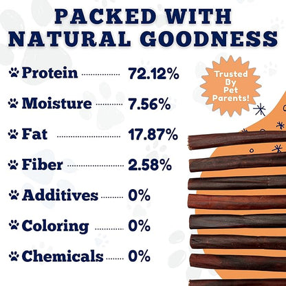 Amazing Dog Treats 6 Inch Collagen Stick - (10 Count) - Collagen Sticks for Dogs - No Hide Dog Bones