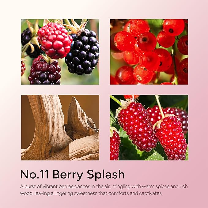 Berry Splash Luxury Scented Candles, 9oz Soy Wax Candles for Home Scented, BlackBerry, Boysenberry & Woods Scent, Long Burning Time, Gifts for Christmas, Women, Friends, Men, Mom, Teacher