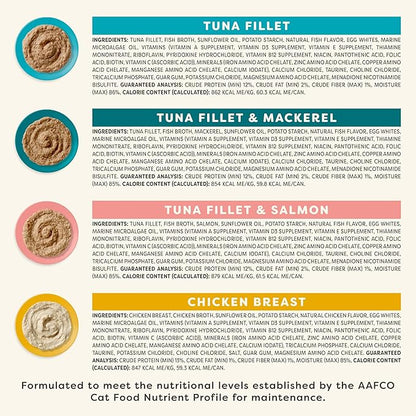 Applaws Vitality Wet Cat Food Paté, Natural Cat Food with Added Vitamins & Minerals, Grain-Free, Carrageenan Free, Variety Selection (24 Count, 2.47 oz Cans)