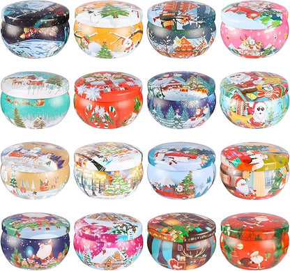 16Pack Christmas Candles Gift Set, Long Lasting Burning Natural Soy Wax 2.5oz Scented Candles with Essential Oils for Home Scented,